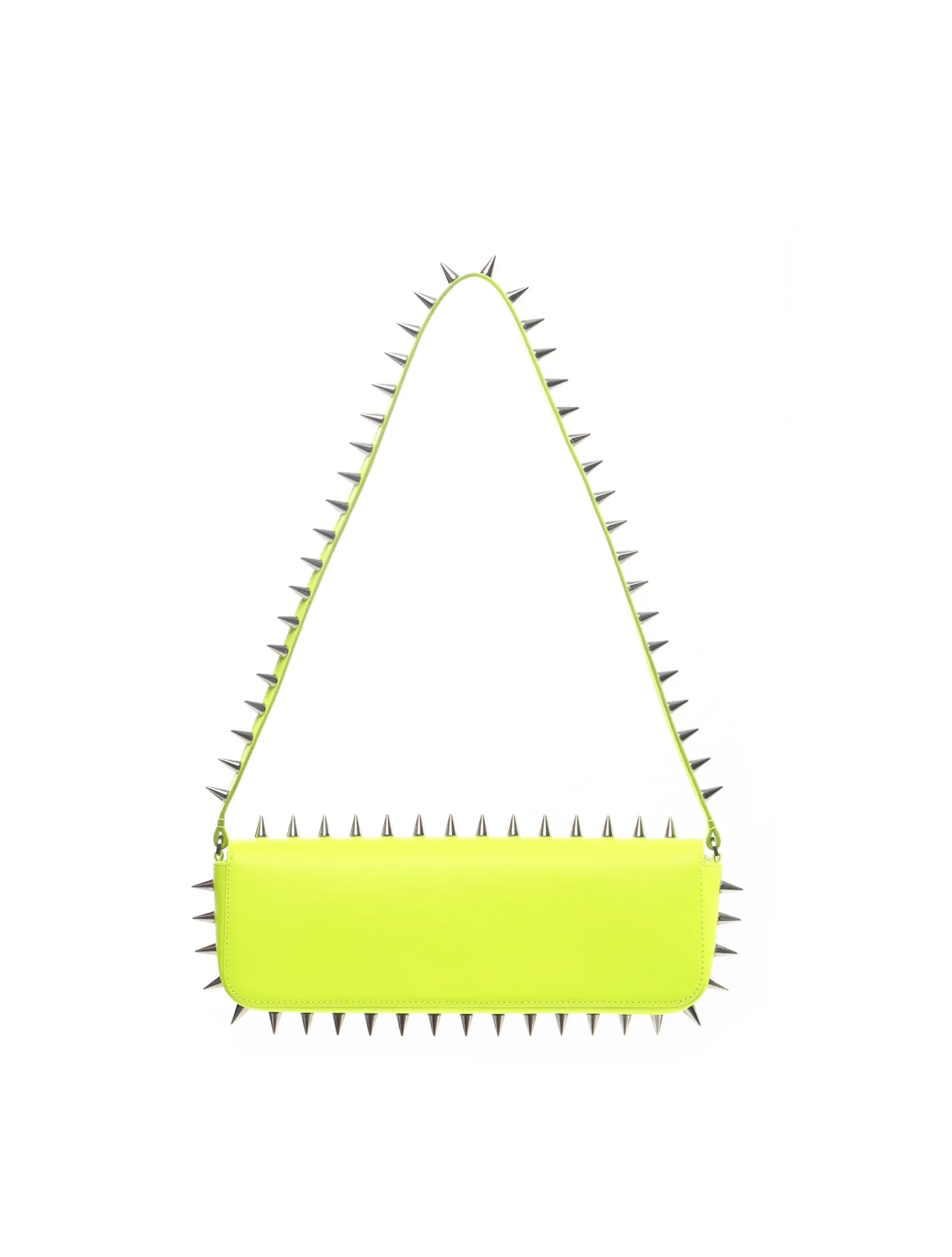 ABRA Neon Yellow Spike Baguette Bag