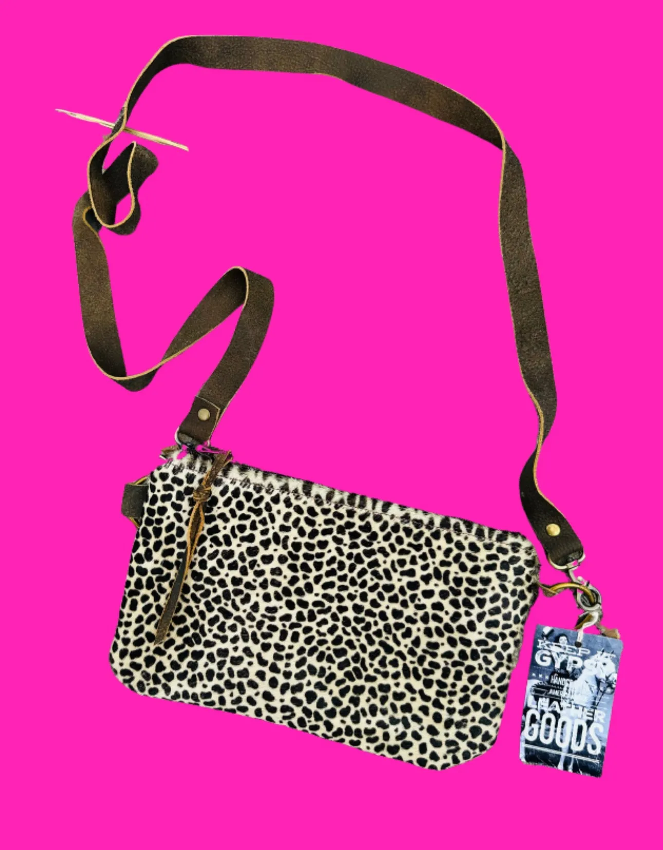 Animal Hair On Hide Crossbody