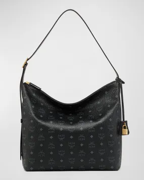 Aren Visetos Monogram Hobo Bag