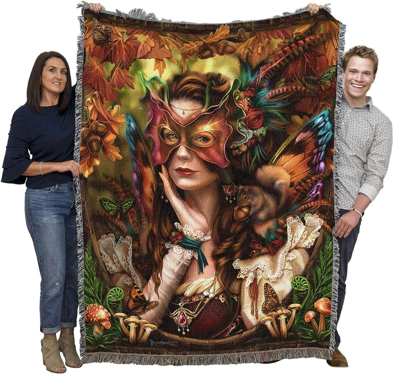 Autumn Queen Tapestry Blanket