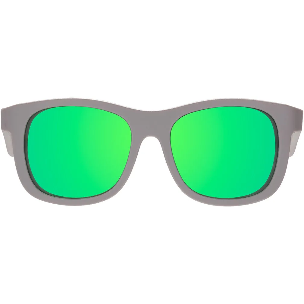 Babiators Navigator Polarized Mirrored Sunglasses - Graphite Gray/Green