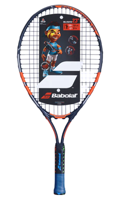 Babolat Ballfighter 23 Prestrung Junior Tennis Racquet [Black/Orange/Grey]