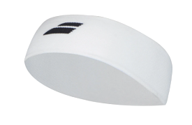 Babolat Logo Headband [White/Black]