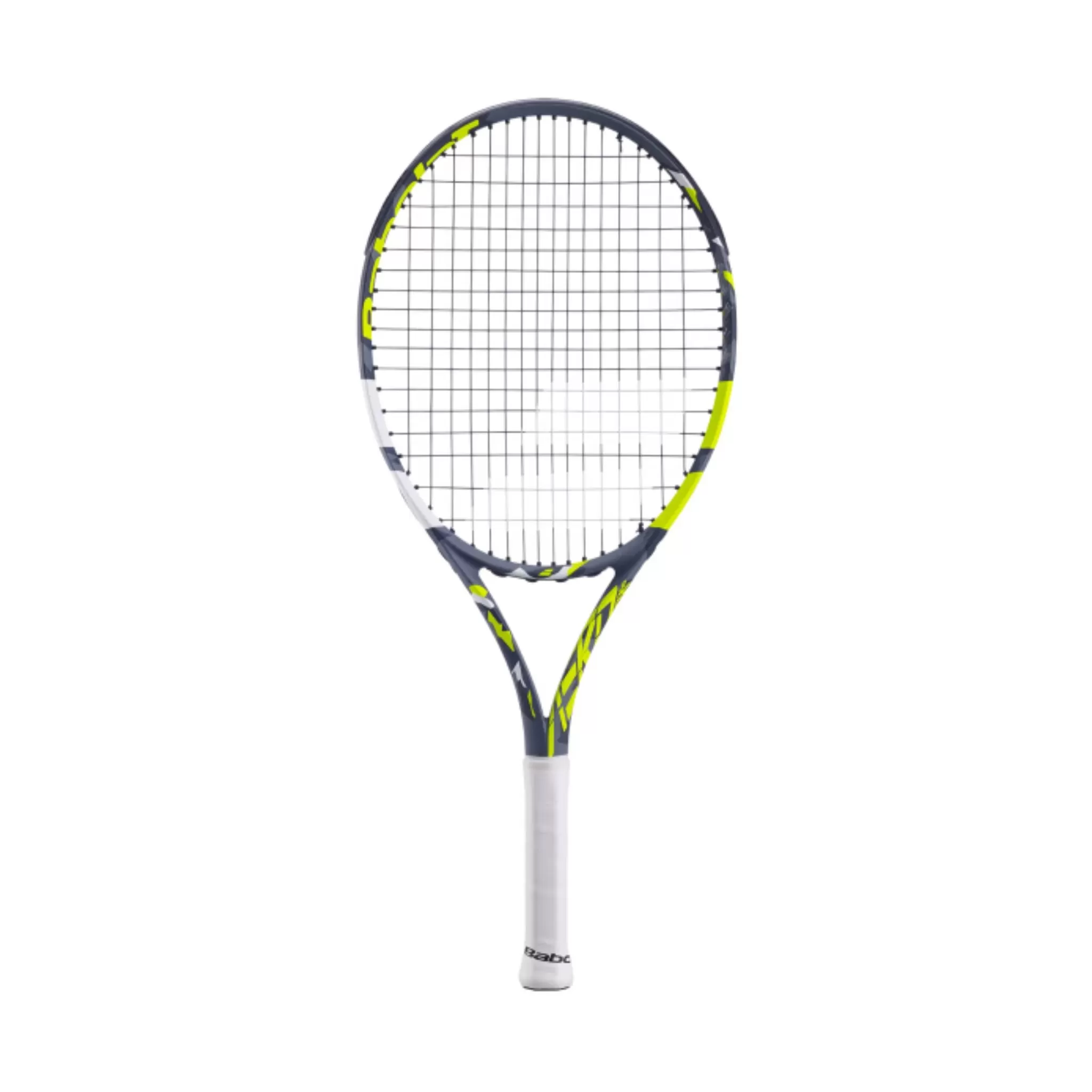 Babolat Pure Aero JR 25 Prestrung Junior Tennis Racquet [Grey/Yellow/White]