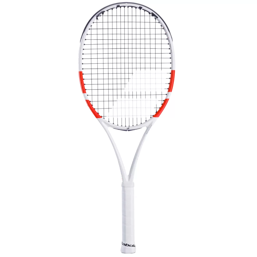 Babolat Pure Strike 100 16/19 Unstrung Tennis Racquet [White/Red/Black]