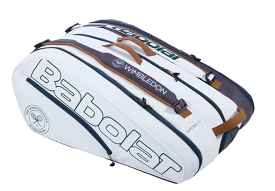 Babolat RH X12 Pure Wimbledon 12 pieces Racket Bag [White/Grey]