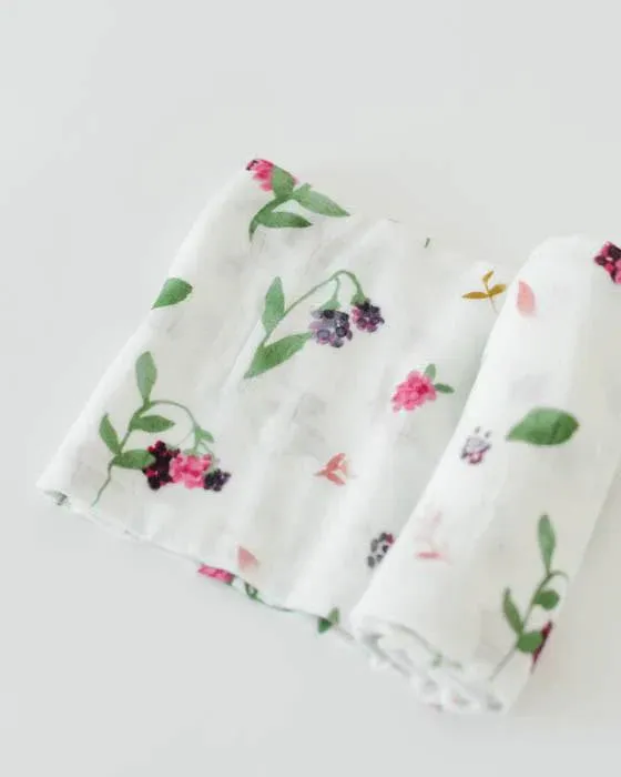 Bamboo Swaddle, Berry Patch