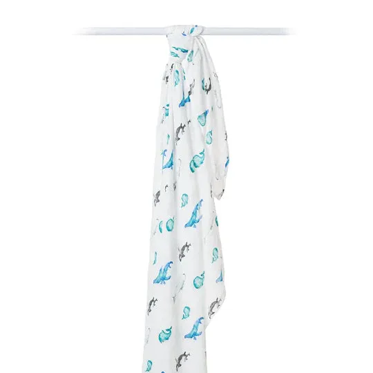 Bamboo Swaddle, Whales