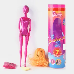 Beauty Doll Discoloration, Reveal Set For Girls