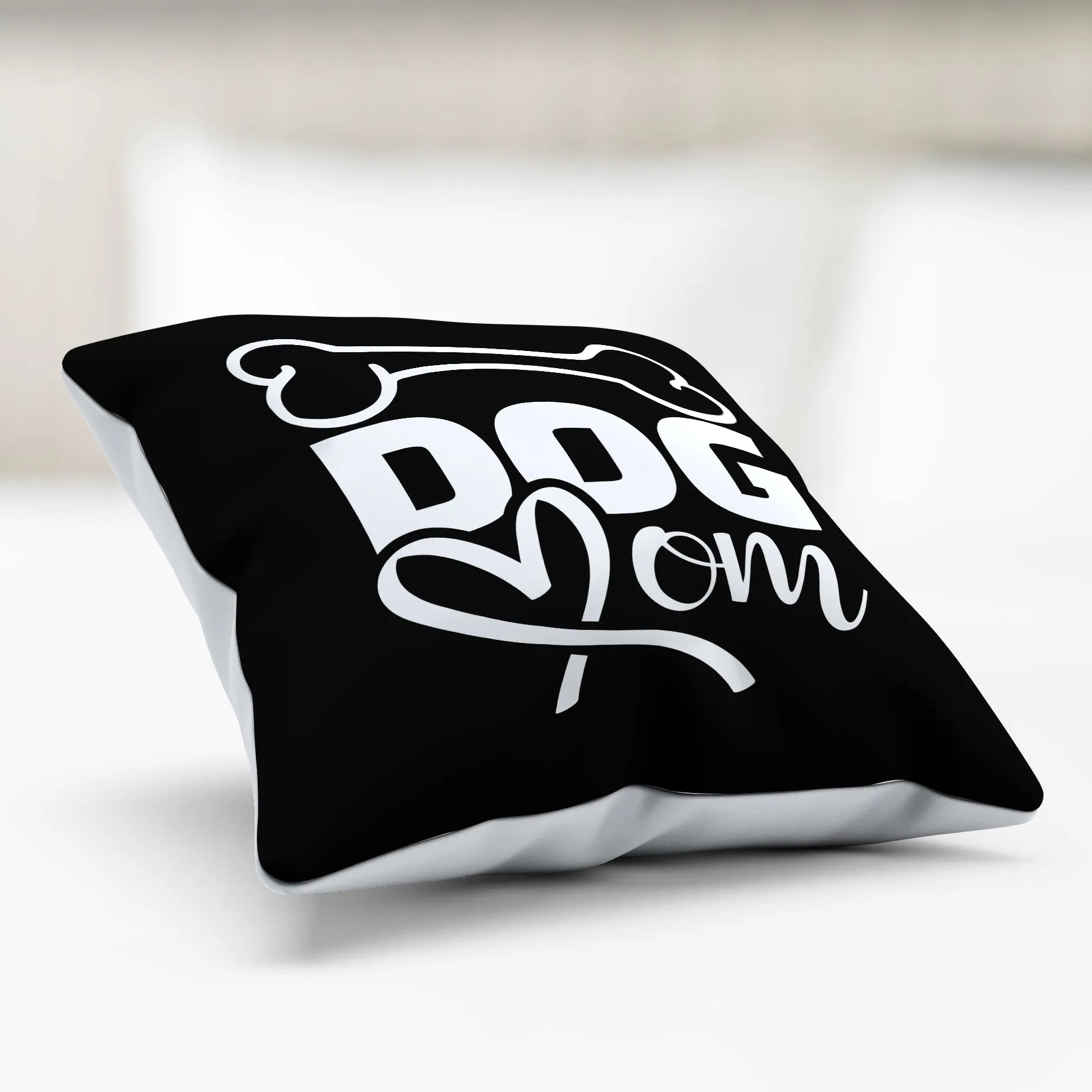 Bone Dog Mom Pillow Cover