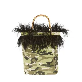 BORSA PIETRA SANTA TOTE CAMOUFLAGE Donna Verde