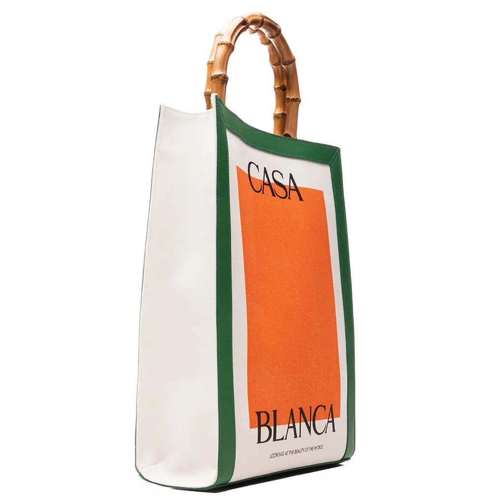 Casa Tote - Green/Orange