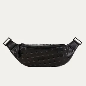 Cher Fanny Pack + Crossbody Bag | Black + Black Hardware