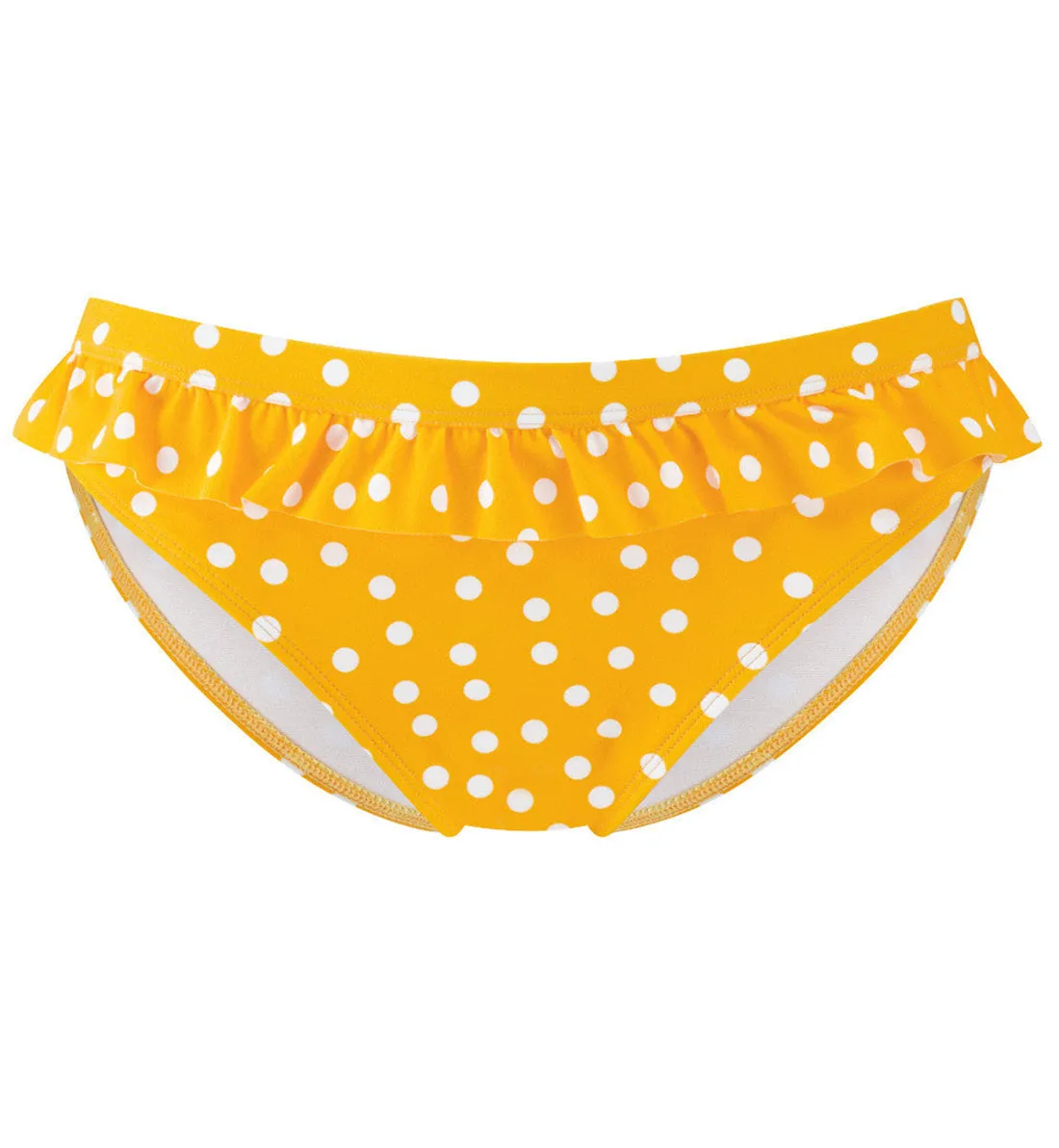 Cleo by Panache Betty Frill Swim Brief (CW0039) - Yellow Spot