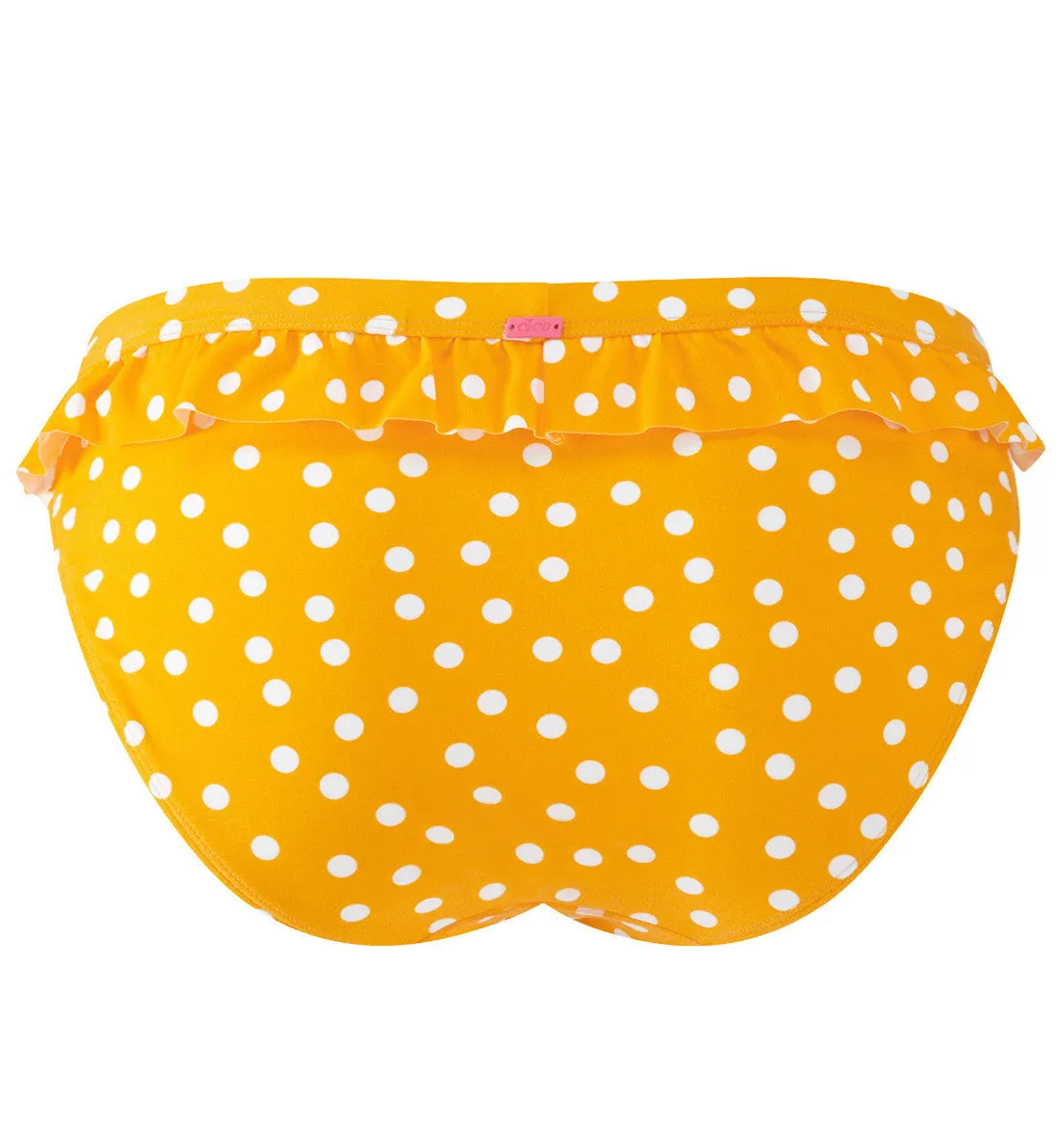 Cleo by Panache Betty Frill Swim Brief (CW0039) - Yellow Spot