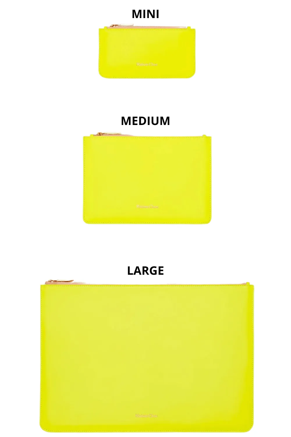 Corps à Corps Leather Pouch Yellow