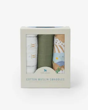 Cotton Swaddle Set, Desert Hills