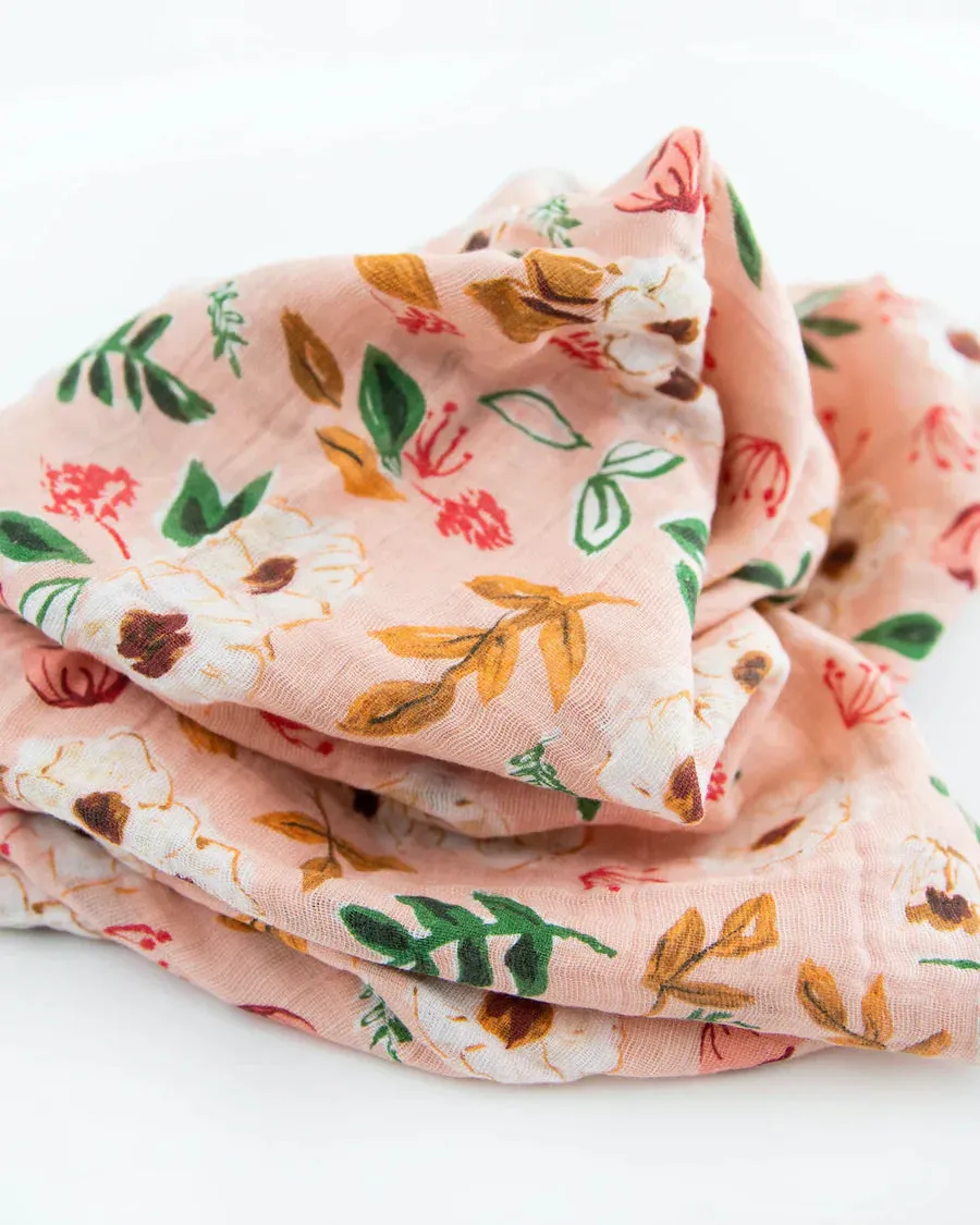 Cotton Swaddle, Vintage Floral