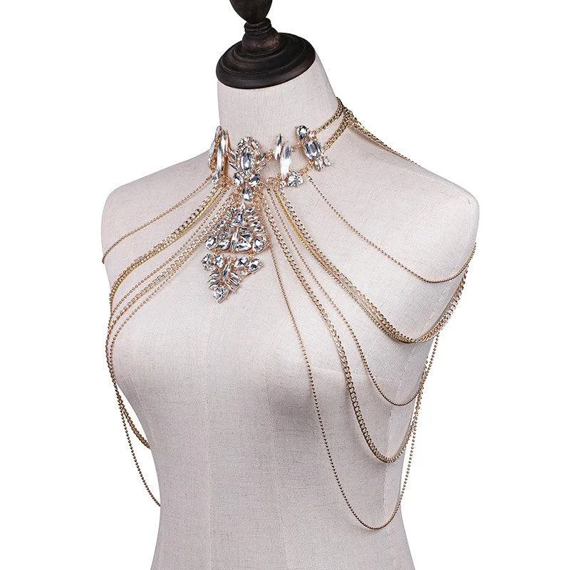 Crystal Chandelier Shoulder Chains