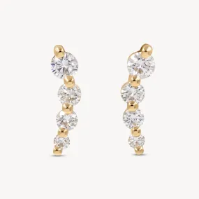 Curved Diamond Studs