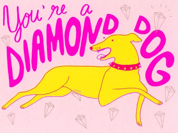 Diamond Dog Card