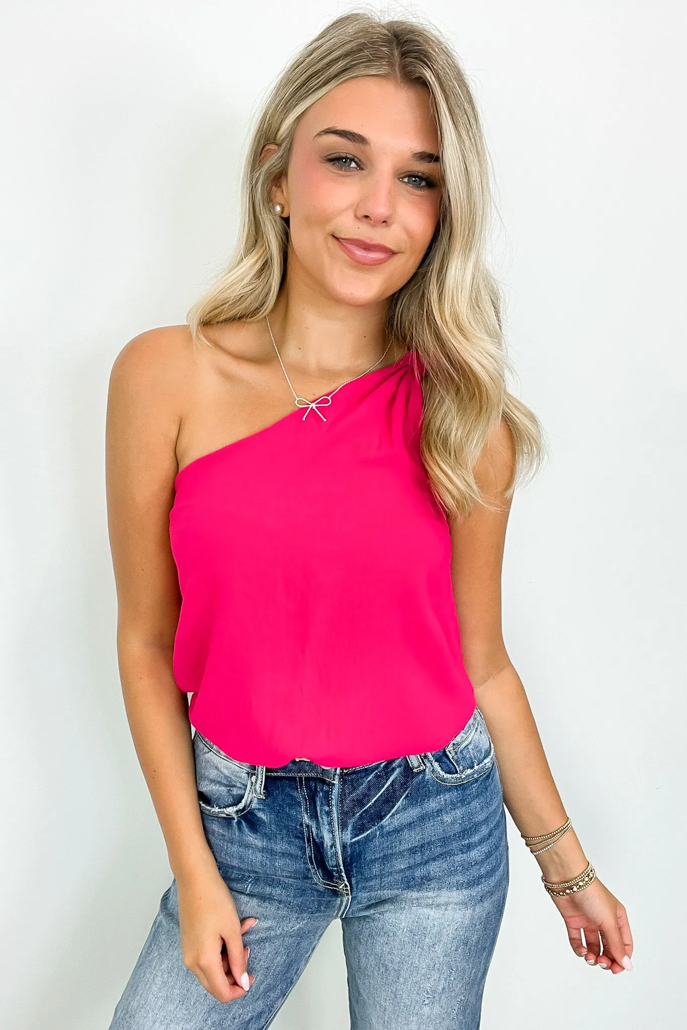 Effortless Personality One Shoulder Top