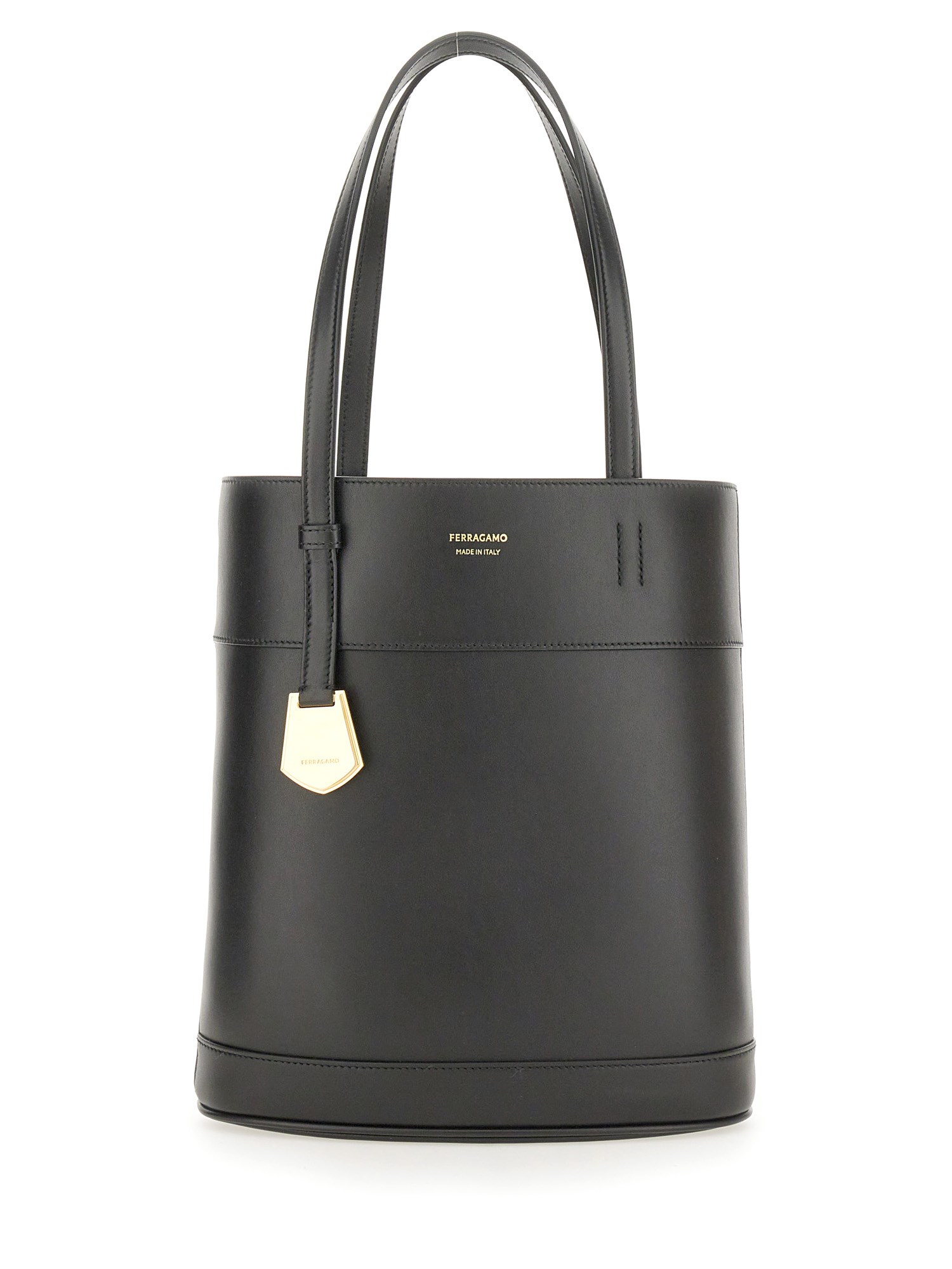 FERRAGAMO    CHARMING NORTH SOUTH SMALL CALFSKIN TOTE BAG