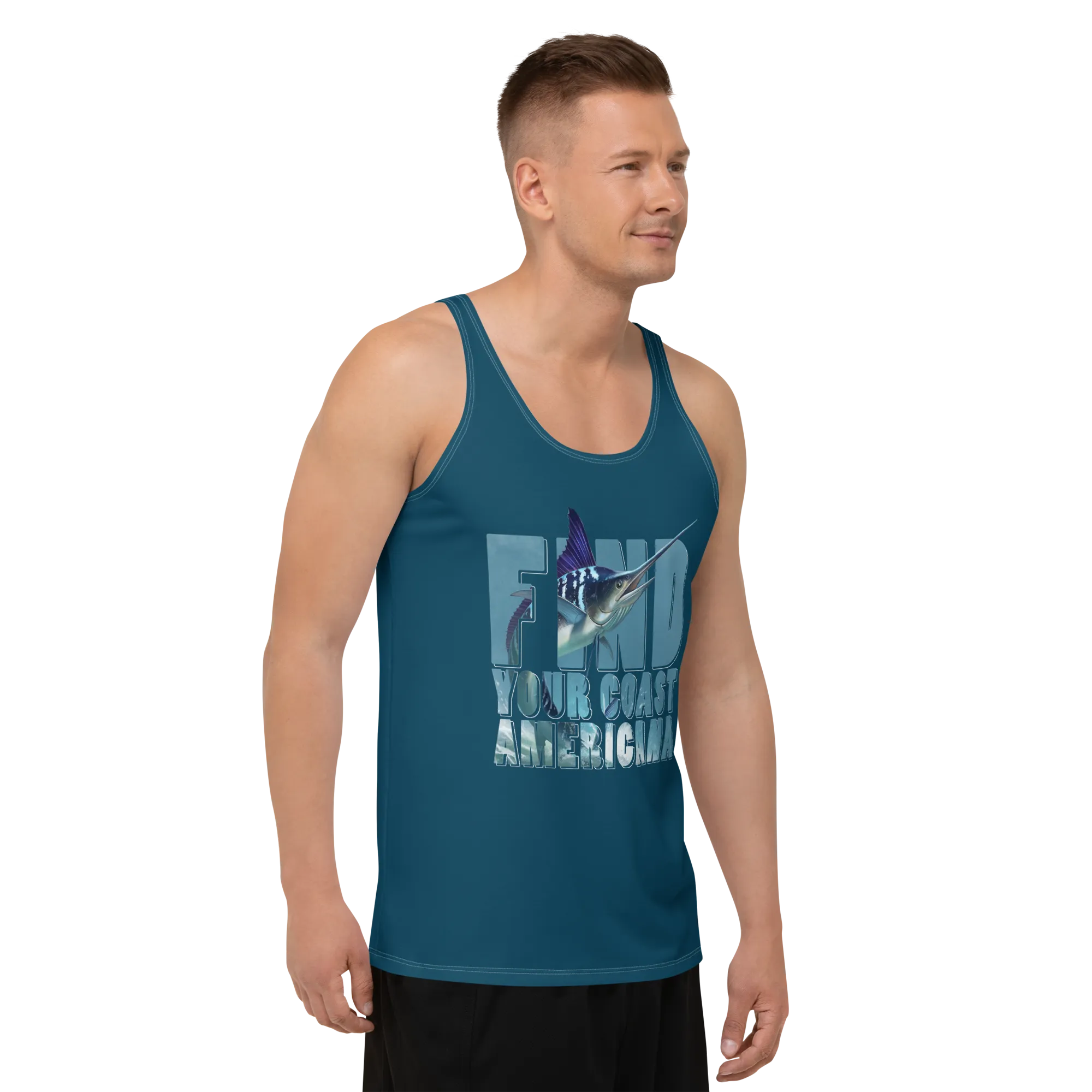 Find Your Coast Fishing Summer Tank Tops