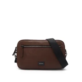 Fugol Clutch/Messenger Men's Bag - Dark Brown