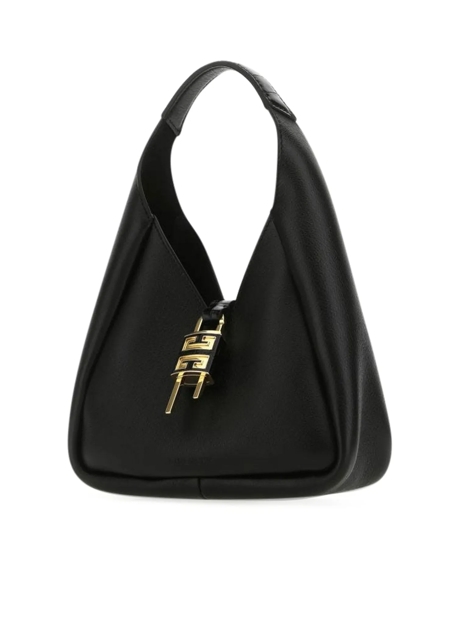 G-Hobo handbag in black leather