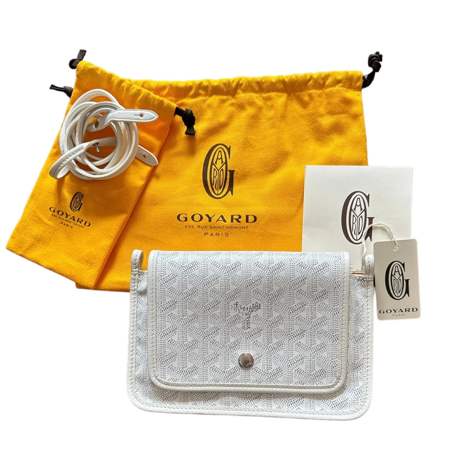 Goyard Plumet Pocket Wallet Crossbody - White (NWT)