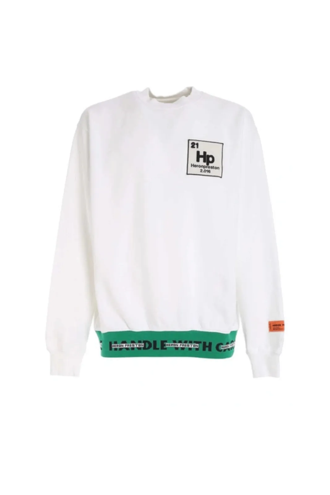 Heron Preston Element Print Long-sleeve Sweatshirt In White