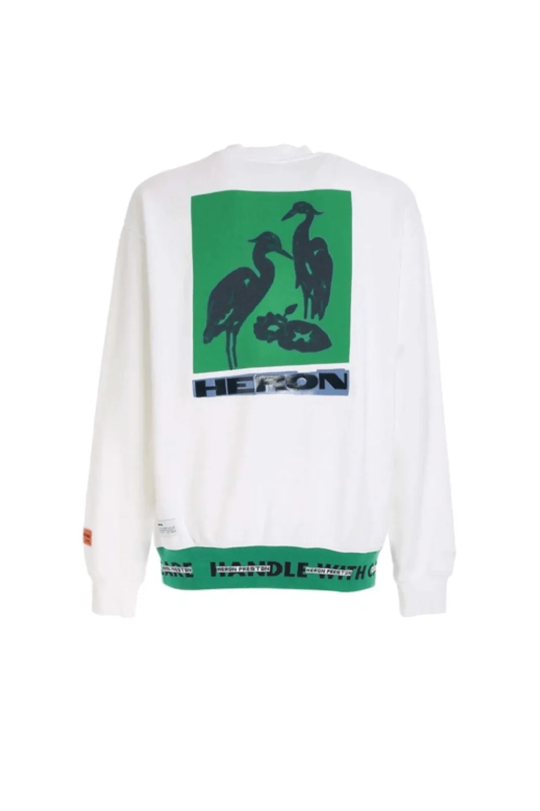 Heron Preston Element Print Long-sleeve Sweatshirt In White