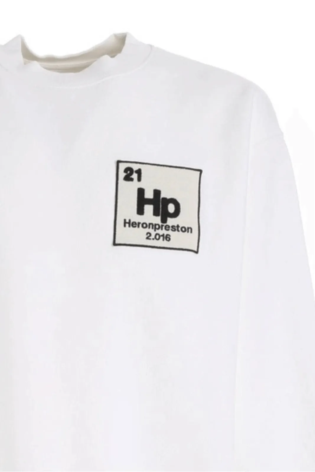 Heron Preston Element Print Long-sleeve Sweatshirt In White