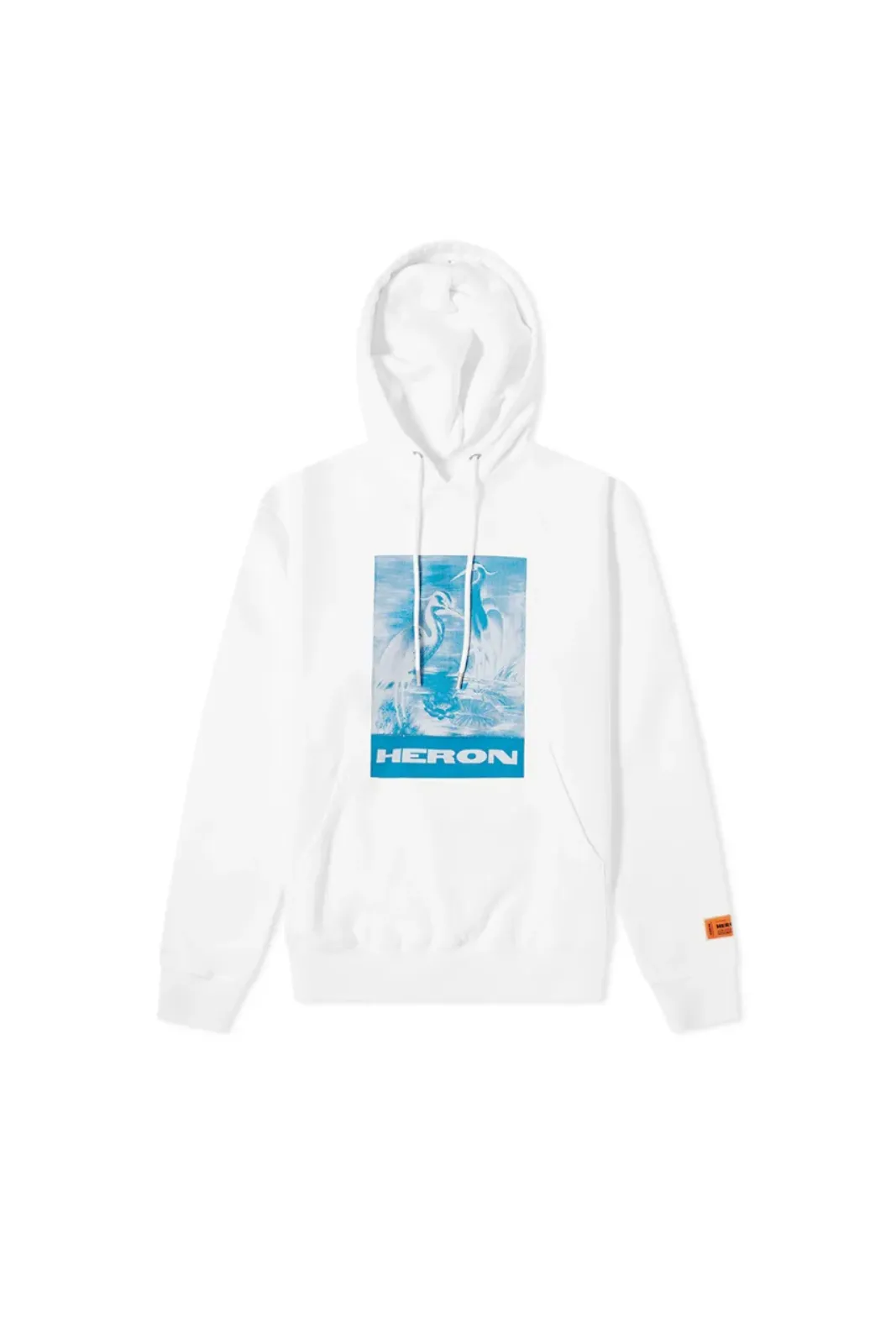 Heron Preston Herons Litho Popover White Hoodie