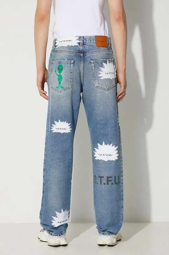 Heron Preston jeans Hp Pattern Reg Denim 5 Pckts men's HMYA011F23DEN0014501