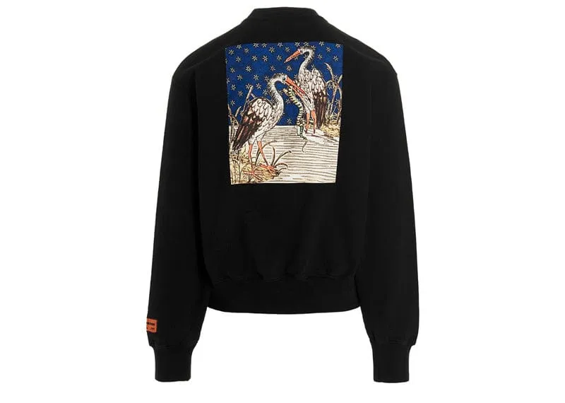 Heron Preston Medieval Heron Crewneck Black/White