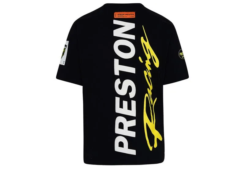 Heron Preston Racing Print Cotton Jersey T-shirt Black