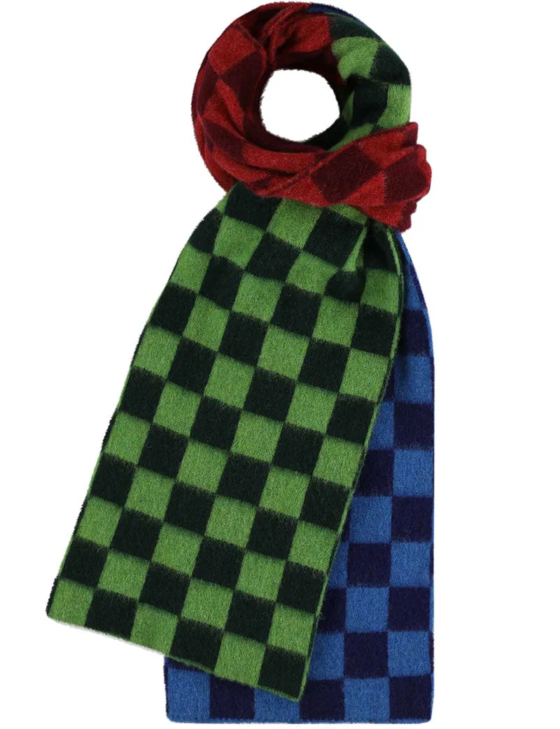 Howlin' Cosmic Checkerboard Scarf Forest