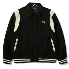 HUF SONG VARSITY JACKET // BLACK