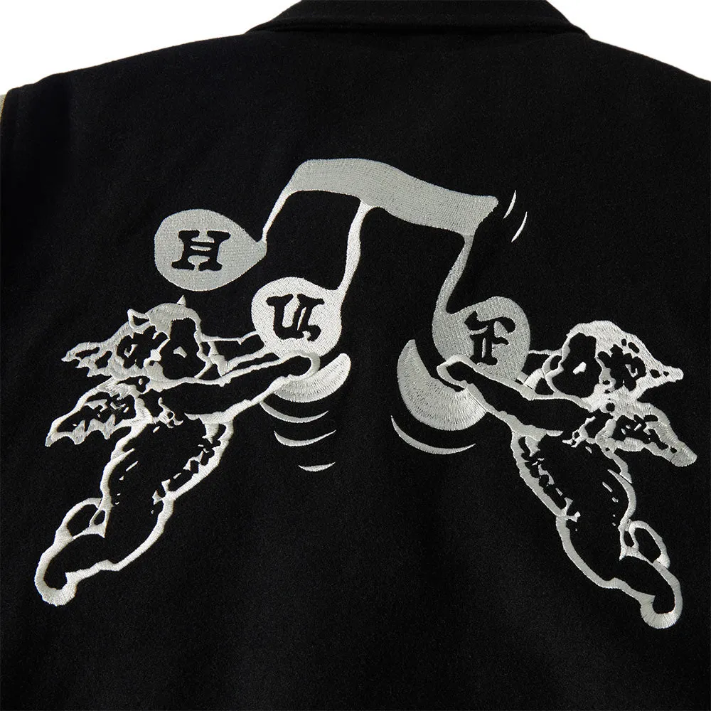 HUF SONG VARSITY JACKET // BLACK