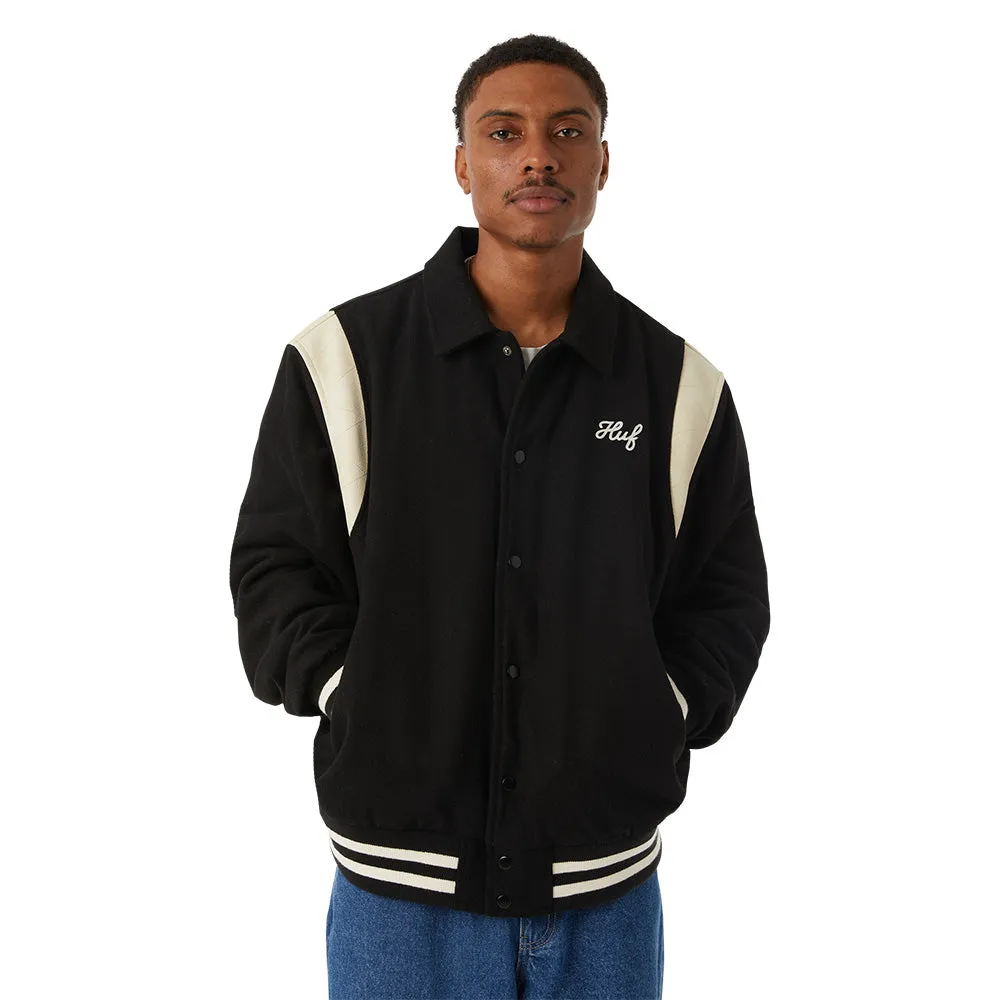 HUF SONG VARSITY JACKET // BLACK