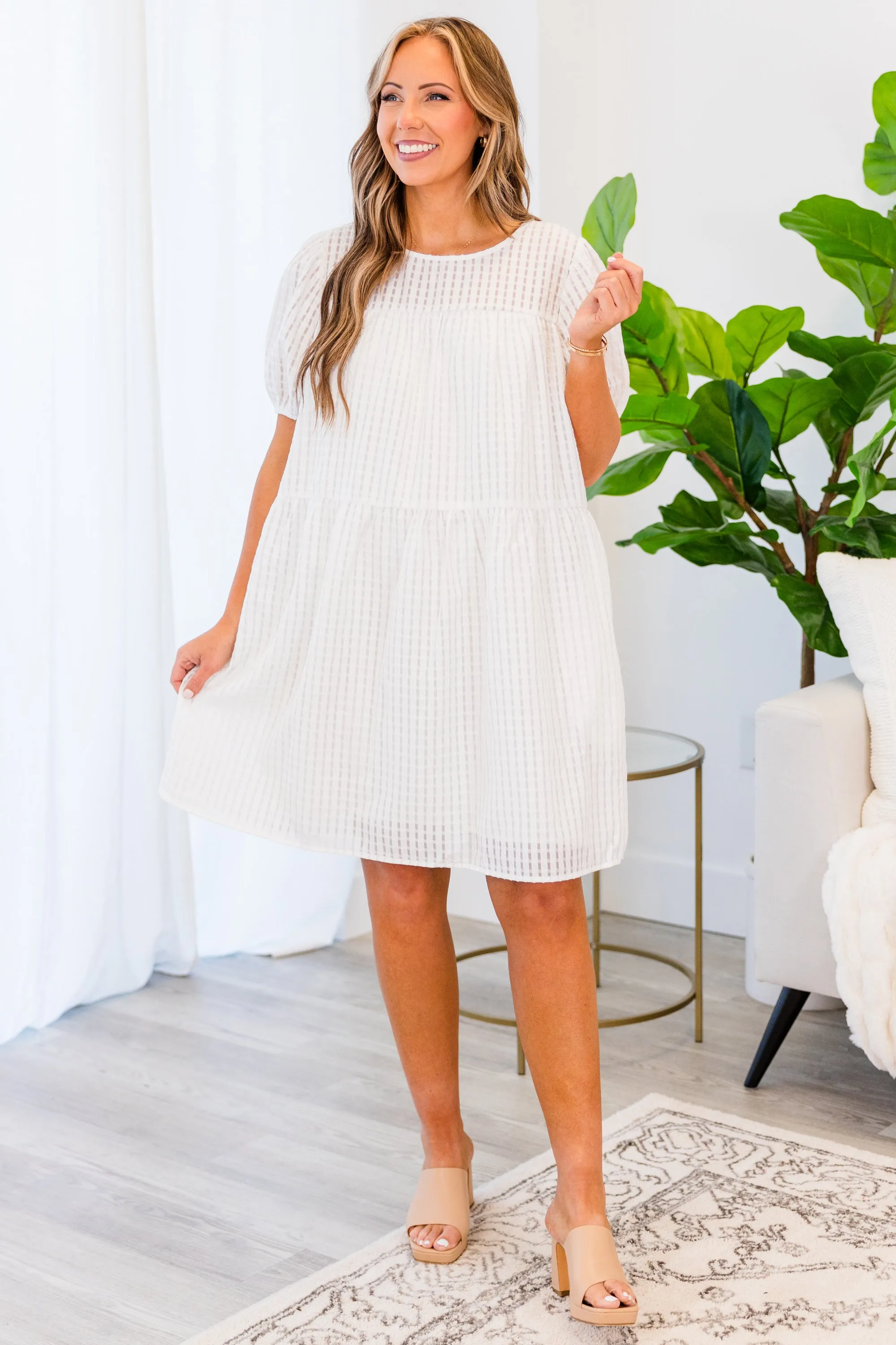 Ideal Weekend Dress, Off White