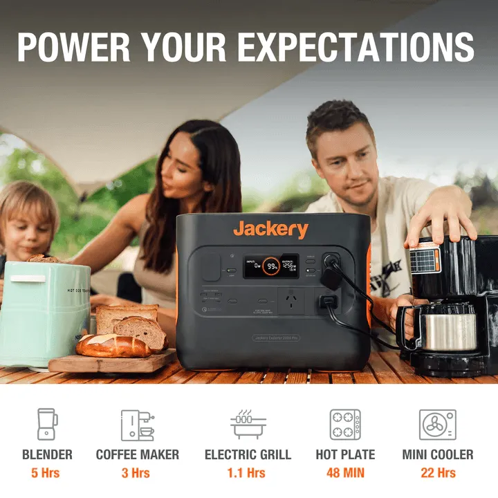 Jackery Explorer 2000 Pro Portable Power Station 2160Wh Lithium Battery