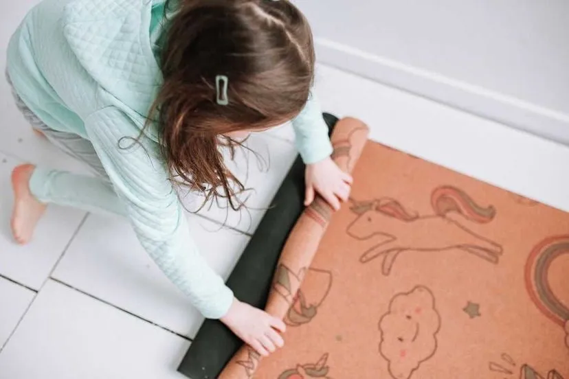 Kids Unicorn Cork Play & Yoga Mat