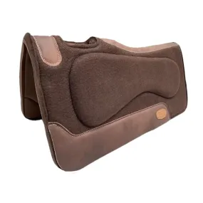 Klassy Cowgirl 1 Felt Saddle Pad Brown Vented