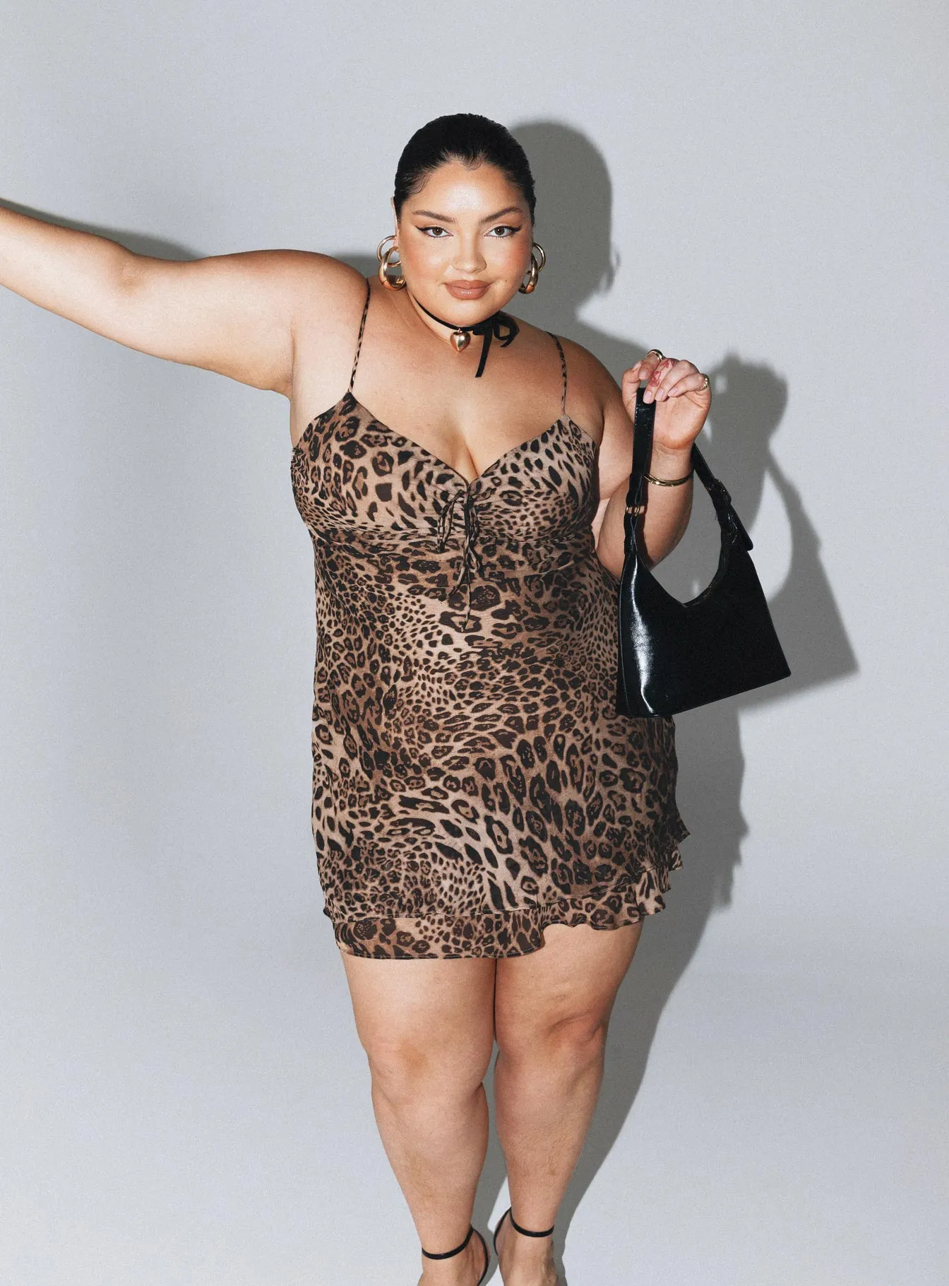 Linnard Mini Dress Leopard Curve