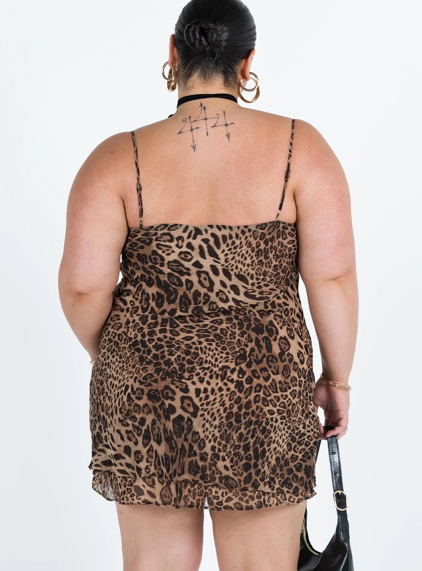 Linnard Mini Dress Leopard Curve