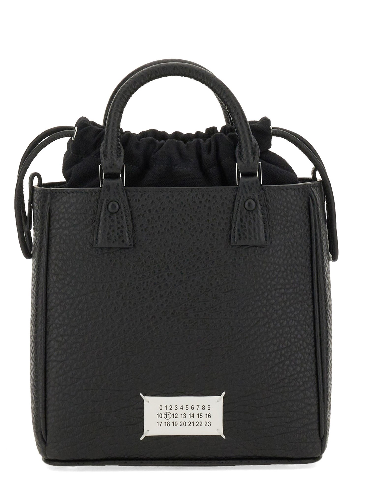 MAISON MARGIELA    5AC VERTICAL GRAINED LEATHER TOTE BAG