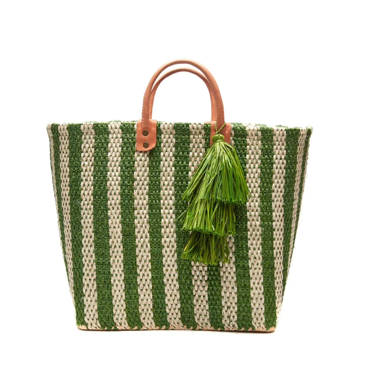 Mar Y Sol Lido Tote, Emerald Natural